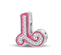 TINSLO 925 Sterling Silver Charms Beads Initial L Letter for Pandora Bracelet, Dangle Pendant Charms for Necklace and Bracelet Jewelry Gifts for Women Girls