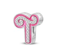 TINSLO 925 Sterling Silver Charms Beads Initial Letter for Pandora Bracelet, Dangle Pendant Charms for Necklace and Bracelet Jewelry Gifts for Women Girls
