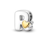 TINSLO 925 Sterling Silver Charms Beads Initial R Letter for Pandora Bracelet, Dangle Pendant Charms for Necklace and Bracelet Jewelry Gifts for Women Girls