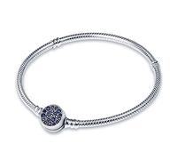 TINSLO Moments Women's 925 Sterling Silver Snake Chain Bracelet for Charms, Valentine's Day Mother's Day Birthday Gift for Mom Wife