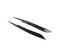 Tint Covers Piano Black For A4 B7 S4 2006 2007 2pcs Car Headlight Eyebrow Trim Cover Protector Cover