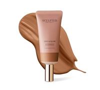 Tint & Glow Hydrating Tinted Moisturiser from Sculpted by Aimee - 45ml Cruelty-Free Moisturising Face & Skin Tint Enhancer with SPF 30, Blue Light Protection, Hyaluronic Acid & Niacinamide
