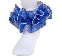TINTAO Women Big Ruffle Ankle Socks,Double Lace Turn Cuff Lightweight Cotton Frilly Dress Cute Girl Sock with Ruffles,#W101, Mixed Color 021, 5-10.5
