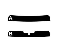 TINTCOM Pre-Cut SunStrip Window Tint Film for Smart Fortwo Cabriolet 2-door 2007-2010 (35% Medium Smoke, A) - Windscreen Top Sun Visor Strip - UV & Glare Protection, Custom Fit