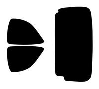 TINTCOM Pre-Cut Window Tint Film for Citroen C1 3-doors Hatchback 2005-2013 - (20% Dark Smoke) - Rear Sides & Rear Window - Custom Fit, UV Protection, Heat & Glare Reduction, High Performance