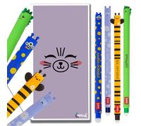 Tinte Ink Legami Erasable Pens Bundle Envelope - (Dino, Hippo, Bee & Monster (4 Pens))