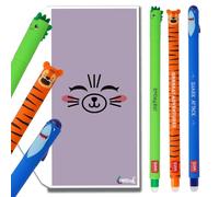 Tinte Ink Legami Erasable Pens Bundle Envelope - (Dino, Shark & Tiger Set)