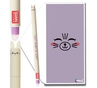Tinte Ink Legami Erasable Pens - Full Range Available - Including Gift Envelope! - Choose Cute Design! (Bunny)