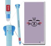 Tinte Ink Legami Erasable Pens - Full Range Available - Including Gift Envelope! - Choose Cute Design! (Elephant)