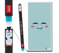 Tinte Ink Legami Erasable Pens - Full Range Available - Including Gift Envelope! - Choose Cute Design! (Penguin)