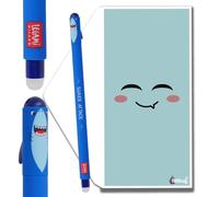 Tinte Ink Legami Erasable Pens - Full Range Available - Including Gift Envelope! - Choose Cute Design! (Shark)