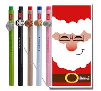 Tinte Ink Legami Lovely Friends Pens Choose Set Including Gift Envelope! - Choose Cute Design! (Christmas Set 3)