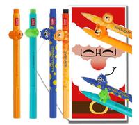 Tinte Ink Legami Lovely Friends Pens Choose Set Including Gift Envelope! - Choose Cute Design! (Christmas Set 4)