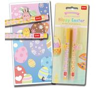 Tinte Ink Legami Lovely Friends Pens Choose Set Including Gift Envelope! - Choose Cute Design! (Hoppy Easter Pack)
