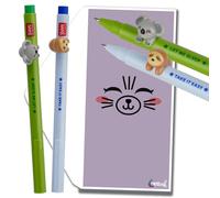Tinte Ink Legami Lovely Friends Pens Choose Set Including Gift Envelope! - Choose Cute Design! (Koala and Sloth Pack)