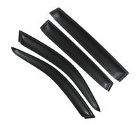 Tinted 4pc Window Deflectors Set Compatible With Toyota RAV4 XA20 01-05 Black Smoked Rain Wind Sun Guard Tape-On Window Visors