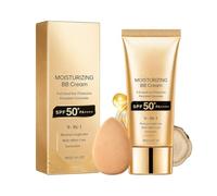 Tinted BB Cream Sun Protection SPF 50+ Lightweight Brightening Primer | Moisturizing BB Cream for Women Smooth Natural Finish Even Skin Tone