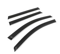 Tinted Black Window Deflectors Set Compatible With Nissan Qashqai J11 14-21 Smoked Wind Sun Rain Guard 4pc Tape-On Window Visors