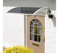 Tinted Door Garden Canopy White 1.2m