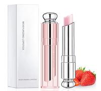 Tinted Lip Balm Moisturizing Lip Care Lip Oil Waterproof Long Lasting Lip Tint Lipsticks Strawberry Plumping Lip Balm Natural Lip Protection Lip Repair Gifts for Teenage Girls