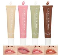 Tinted Lip Butter Balm 4 Pcs Moisturizing Natural Lip Balm Contains Shea Butter Hydrating Lip Balm Lip Care For Dry Lips