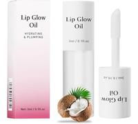 Tinted Lip Glow Oil - For Lush, Hydrated Lips with a Natural Glow! Long-Lasting Shiny Fruit Flavor Lip Stain (07#Coconut)