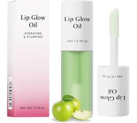 Tinted Lip Glow Oil - For Lush, Hydrated Lips with a Natural Glow! Long-Lasting Shiny Fruit Flavor Lip Stain (06#Green Apple)