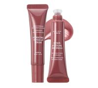 Tinted Lip Serum Gloss- Hydrating Plumping Lip Gloss - High Shine Glass Finish & Nourishing Jelly Lip Tint - Nude Colors Lip Plumper Gloss for Women for Soft Full Lips, #05 Red Beans