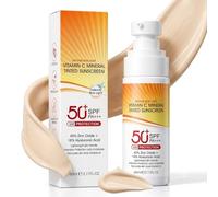 Tinted Mineral Sunscreen SPF 50 Face Cream, Zinc Oxide Suncream, 60ml
