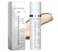 Tinted Moisturizer Anti-Aging,Universal Colored Moisturizer with SPF 46,Anti-Aging Full Coverage Invisible Pores Face Concealer With Broad Spectrum Protectio，Age Defying Makeup Serum，50ML