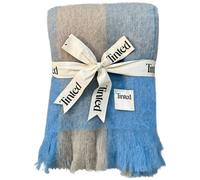 Tinted Objects - Ahlblom Wool Blanket 130x170 cm, Blue/Beige - Blue