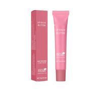 Tinted Shea Butter Lip Balm, Moisturising Vegan Lip Butter for Dry Lips, Natural Coloured Lip Balm with Vanilla Flavour - For Soft Smooth Lips (Pink Sugar)