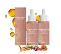 Tinted Sunless Tanning Serum For Face With SPF50 P Centella Asiatica - UV-Free Gradual Self Tanner Hydrating Skin Drops For Natural Healthy Glow, Travel Size 60ML Bottle