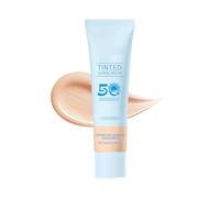 Tinted Sunscreen for Face SPF 50, Hydrating Sun Essence Face Sunscreen, Hydrating Lightweight Sunscreens, Waterproof & Non-Sticky, for All Skin Types (#01)