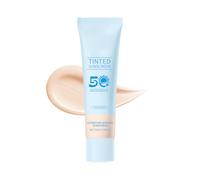 Tinted Sunscreen for Face SPF 50, Hydrating Sun Essence Face Sunscreen, Hydrating Lightweight Sunscreens, Waterproof & Non-Sticky, for All Skin Types (#02)