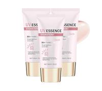 Tinted Sunscreen for Face SPF 50, Pink Tone-Up Cream Korean with Broad Spectrum, Lightweight Sunblock for a Radiant Finish, Moisturising & Non-Greasy, Suitable for All Skin Types (3pc)