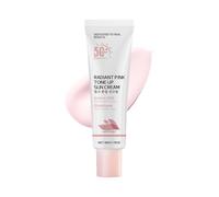 Tinted Sunscreen SPF 50 - Uvb Uva Defense Face Moisturiser - SPF 50 Face Cream with Niacinamide & Glutathione - Non-Greasy Sunblock for Sensitive Skin - Resistant Daily Sun Protection 50G