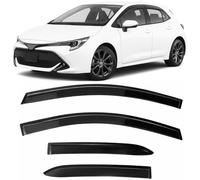 Tinted Tape-On Side Window Vent Visor Deflectors Rain Guards Compatible with Toyota Corolla Hatchback 2019 2020 2021 2022 2023 SE Nightshade XSE