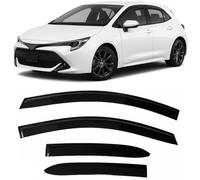Tinted Tape-On Side Window Vent Visor Deflectors Rain Guards Compatible with Toyota Corolla Hatchback 2019 2020 2021 2022 2023 SE Nightshade XSE