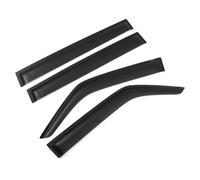 Tinted Window Deflectors Compatible With Mitsubishi Pajero/Shogun V97 5 door 07-15 4pc Set Smoked Black Tape-On Sun Rain Guard Window Visors