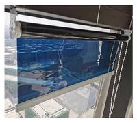Tinted Window Sun Blocker Roller Shades - One Way Mirror UV Blocking Blinds for House, Car & Patio Doors - Extra Wide Sizes 60-158 cm - Easy Install Fittings