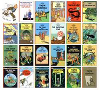 Tintin Comic Strip Series - A Collection of 23 Full Sized Books