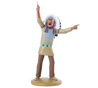 Tintinimaginatio The Great American Indian Chief Figurine, 13cm, Multicolored, Resin, Kid, Collection Officielle Moulinsart
