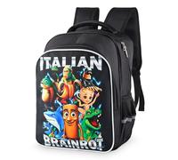 Tintinwiwigo Italian Brainrot Backpack, Brainrot Backpack, Casual Daypack Backpacks,Travel Lightweight Daypack