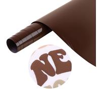 Tintnut 10 Inches x 6 ft 3D Brown Derby Puff HTV Roll Heat Transfer Vinyl - 1 Piece - Compatible with Cricut or Silhouette Cameo
