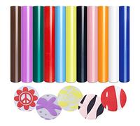 Tintnut 3D Classic Puff Transfer Film Multicolour 11 Pack of 11 30cm x 25cm for Creative Iron-on Designs - Ideal for Cricut, Plotters and Transfer Machines