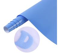 Tintnut Blue Puff Vinyl Heat Transfer - 10" x 6ft 3D Light Blue Puff HTV Roll Heat Transfer Vinyl Foaming Colorful Puffy Ron on Vinyl for T-Shirts DIY