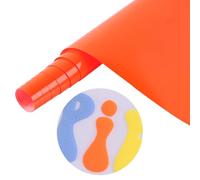 Tintnut Orang Puff Vinyl Heat Transfer - 10" x 6ft 3D Neon Orange Puff HTV Roll Heat Transfer Vinyl Foaming Puffy Iron on Vinyl for T-Shirts DIY