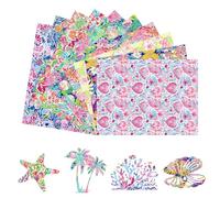 Tintnut Watercolor Floral Heat Transfer Vinyl: 10 Sheets 12 x 10 Inch Paisley Flower for T-Shirts, Clothing, and Bags HTV Vinyl Compatible with All Cutting Machines