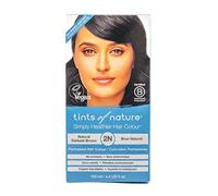 Tints of Nature 2N Natural Darkest Brown Permanent Hair Dye, Vegan 130ml | Achieves deep darkest brown tones while conditioning throughout colouring, Ammonia-free formula covers grey hair completely